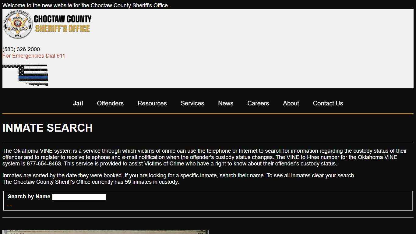 Inmate Search - Choctaw County Sheriff's Office